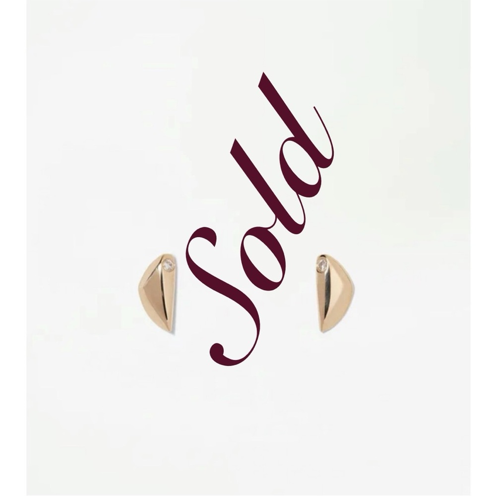 ✨Not for Sale✨ WWAKE Large Fragment Earrings - Pair - 14k Yellow Gold ✨